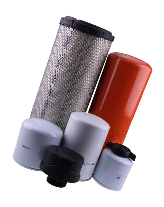 Kit de filtro de manutenção de 500 horas 7324333 para escavadeira Bobcat 337 341 E50 E55