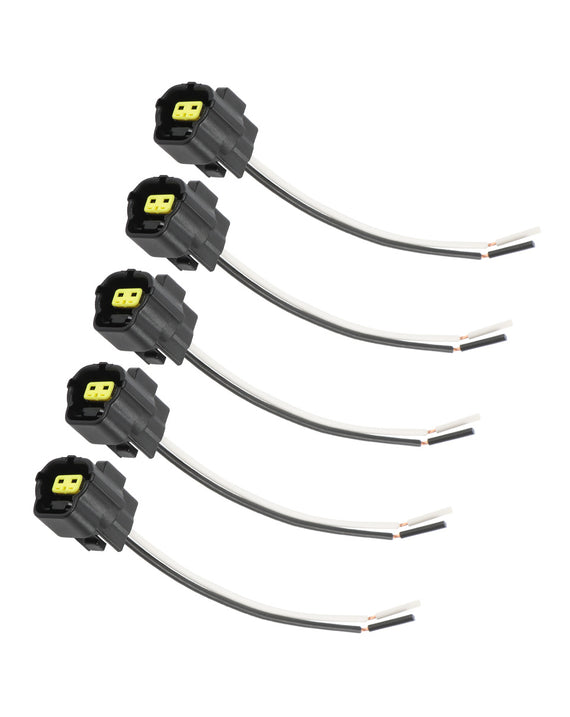 5 PCS Conector do plugue do chicote da válvula solenóide para escavadeira Kobelco SK200-8 SK200-6E
