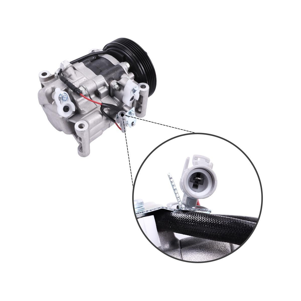  5PK Air Conditioning Compressor 95200-63JA1 for Suzuki Swift III SX4 - Plug Detail