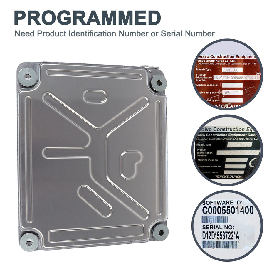 Controlador ECU 60100001 VOE60100001 para Volvo EC240B EC290B TAD734GE - Instalación del programa
