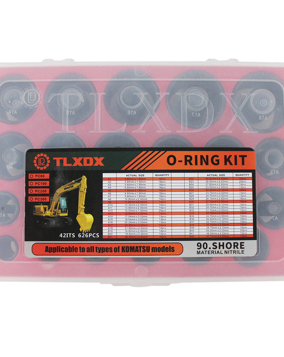 626pcs O-Ringbox für Komatsu PC60 PC100 PC200 PC300 Bagger