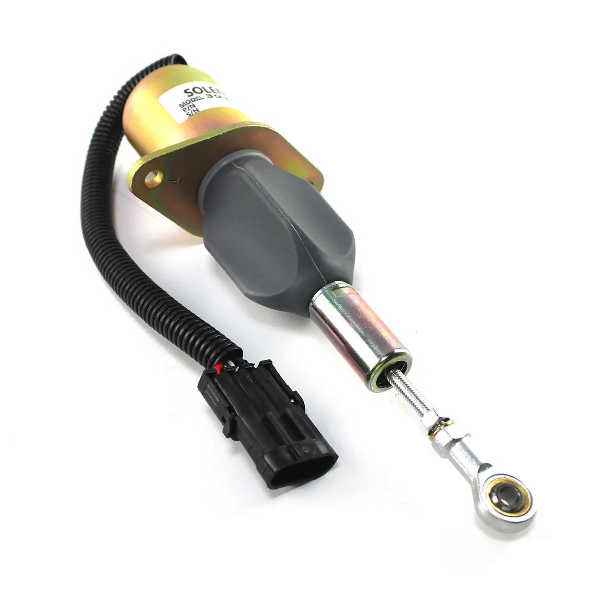 Électrovanne D'arrêt 24V Pour Moteurs Cummins 6CT 8.3, Komatsu PC300-7, PC360-7 - Réf. 3930234 SA-4335-24 - Garantie 3 Mois - 6
