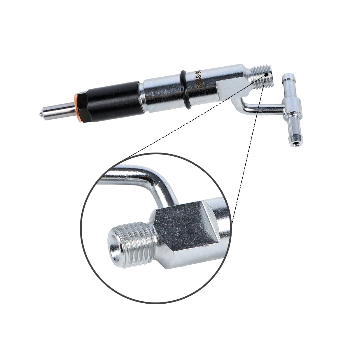 6PCS Fuel Injector 128-3293 1283293 for Caterpillar CAT D5C D5G 939C 315B 315A Engine - Sinocmp