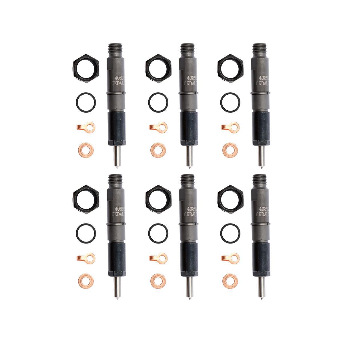 6PCS Fuel Injector 4089270RX for Cummins 5.9L B Engine 6BT ISB QSB Series