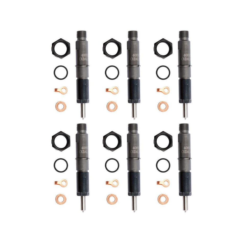 6PCS Fuel Injector 4089270RX for Cummins 5.9L B Engine 6BT ISB QSB Series