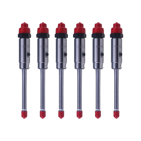 Boquilla de inyector de combustible de 6 piezas 7W7026 para motor Caterpillar CAT 3406B 3412 Tractor D9R D9 GC - Sinocmp
