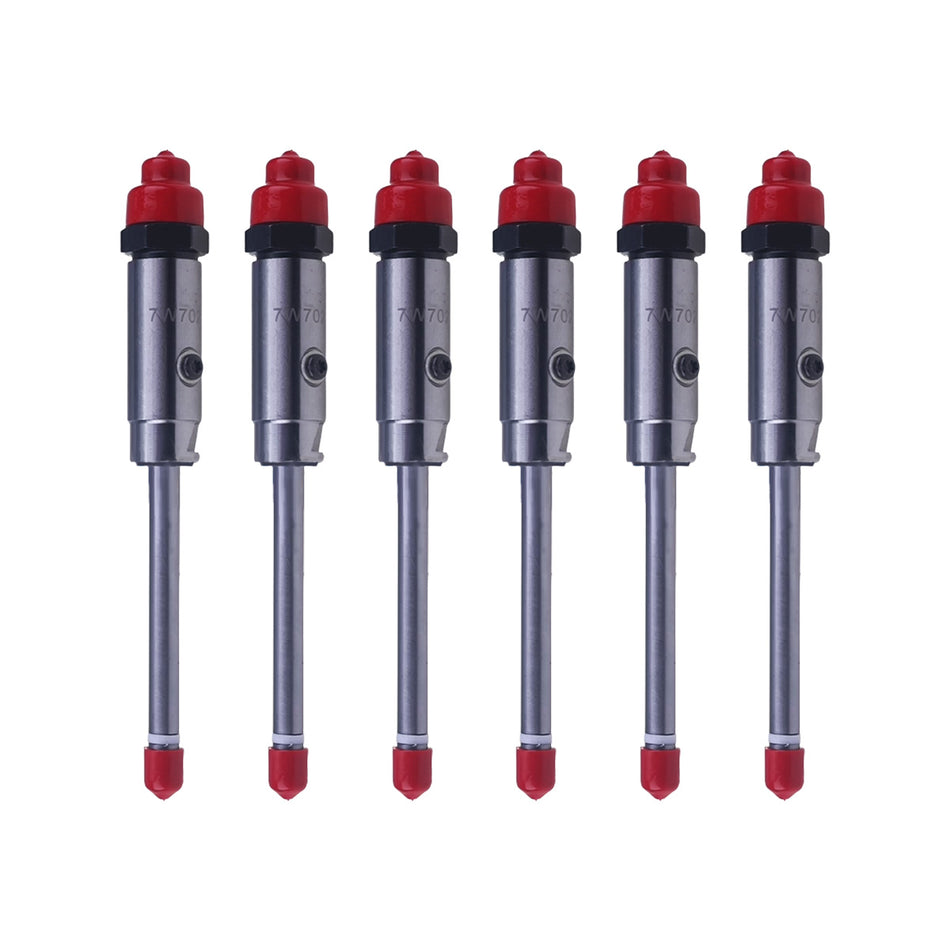 Bico injetor de combustível 6 peças 7W7026 para motor Caterpillar CAT 3406B 3412 trator D9R D9 GC - Sinocmp