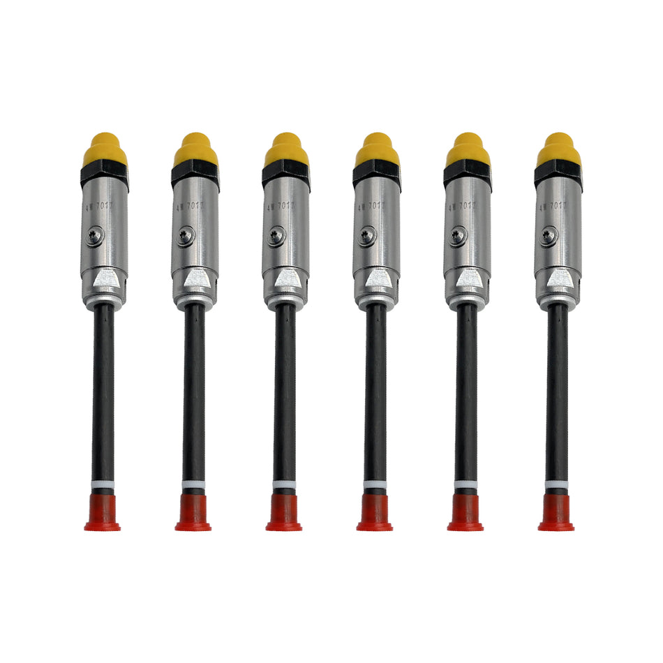 6PCS Fuel Injector Pencil Nozzle 4W7017 4W-7017 for CAT Caterpillar 3306 3406 3406B 3406C 3412