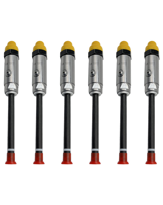 6PCS Fuel Injector Pencil Nozzle 4W7017 4W-7017 for CAT Caterpillar 3306 3406 3406B 3406C 3412