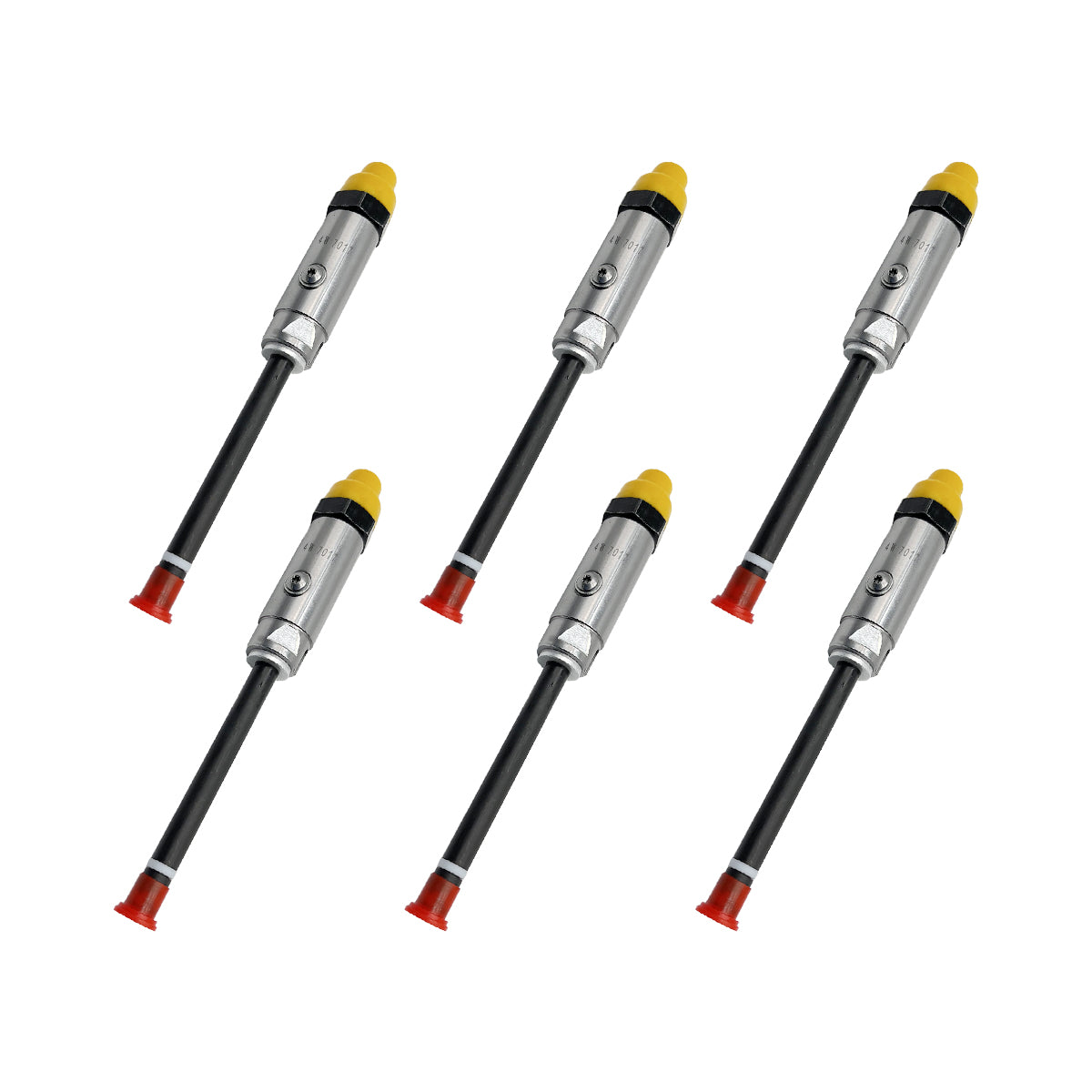 6PCS Fuel Injector Pencil Nozzle 4W7017 4W-7017 - Sinocmp
