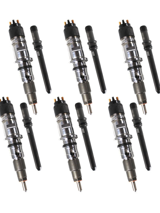 6PCS Diesel Fuel Injector with Tube 0445120050 for Dodge Ram 2500 3500 Cummins 6.7L 2007-2012