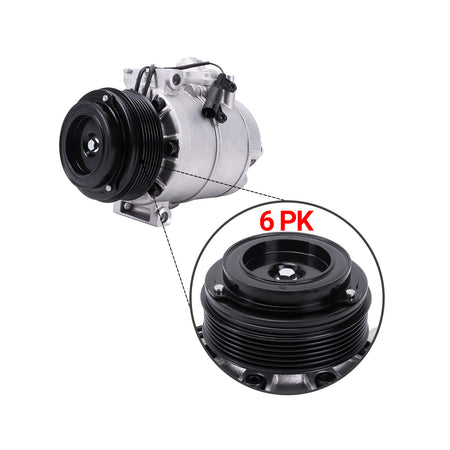 6PK 12V A/C Air Conditioning Compressor 64509182797 for BMW X3 - Groove Detail