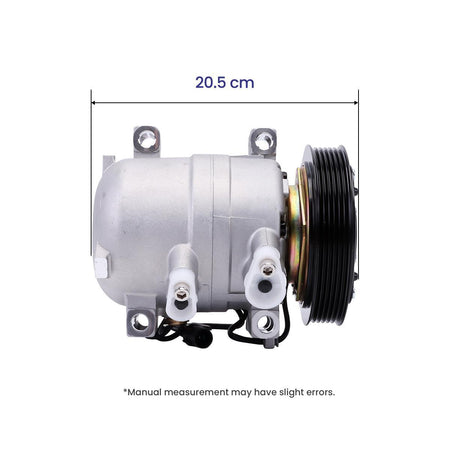 6PK A/C Compressor 12V 506021-7071 27630-95F0A Z0009087 for Nissan Sunny - Dimension