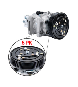 Compresor de aire acondicionado 6PK 12V 92600-AU000 92600-AU010 para Nissan X-Trail T30