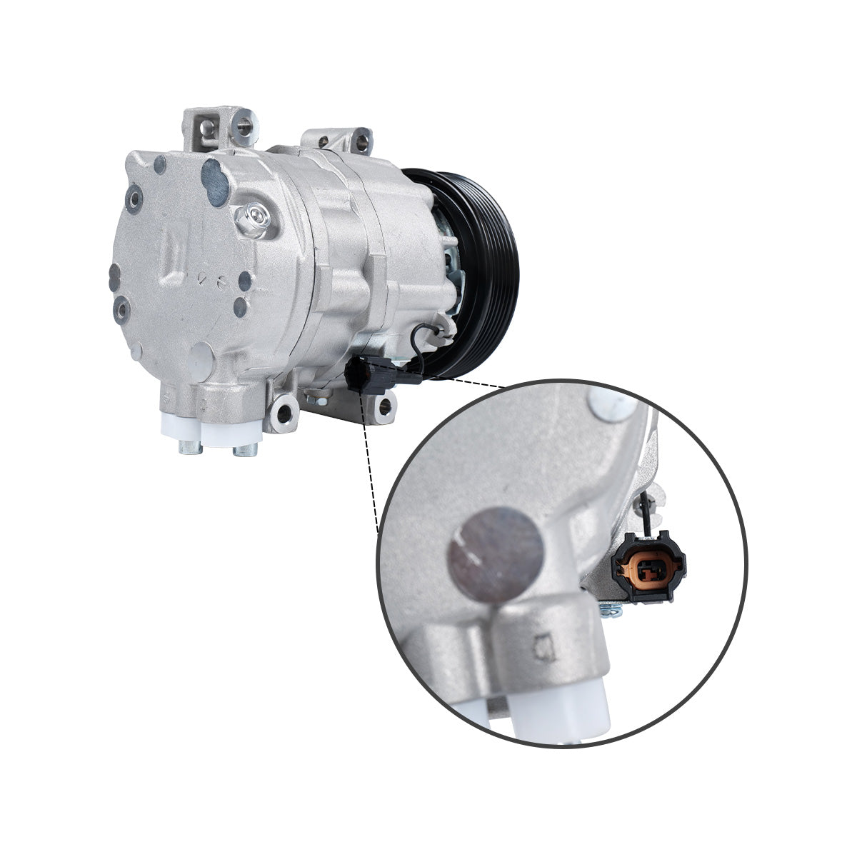 6PK A/C Compressor 12V 92600-AU000 92600-AU010 for Nissan X-Trail T30 - Plug Detail