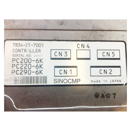 7834-21-7001 Komatsu control panel for excavator PC290-6 PC200-6