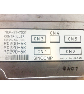 7834-21-7001 Panneau de configuration Komatsu pour l'excavatrice PC290-6 PC200-6