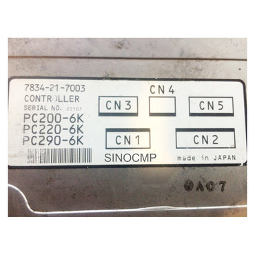 7834-21-7003 Panel controlador de Komatsu para excavador PC290-6 PC200-6