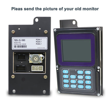 7835-12-1003 Monitor Display Panel for Komatsu PC200-7 PC210-7 PC250-7