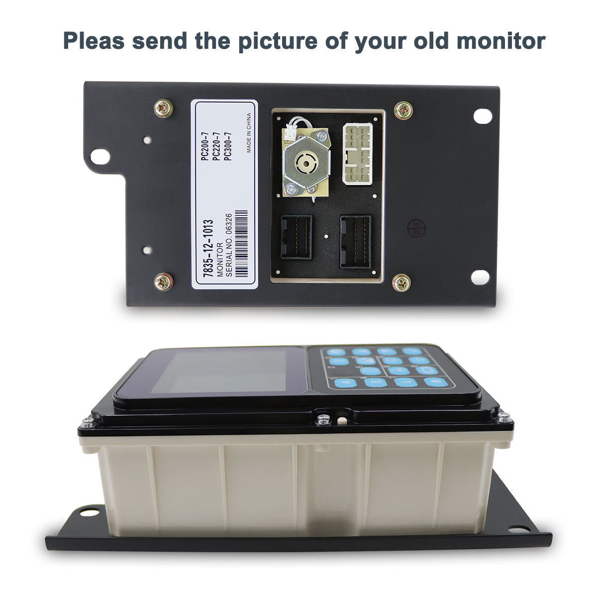 7835-12-1014 7835-12-1013 Monitor Display Panel for Komatsu PC200-7 PC220-7 PC228US-3 - Sinocmp