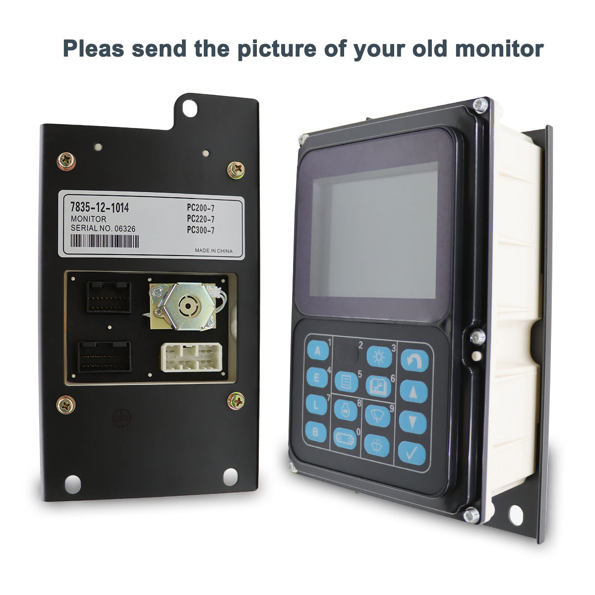 7835-12-1014 Monitor Display Panel for Komatsu PC300-7 PC300LC-7 - Sinocmp