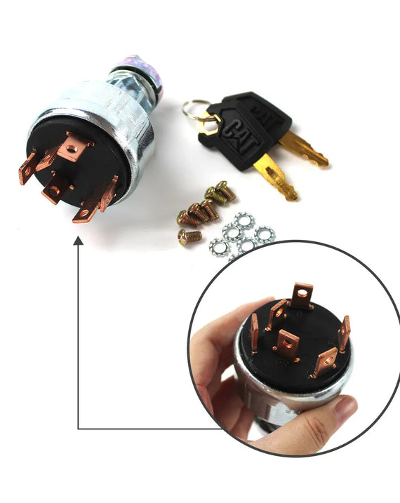 Interrupteur d'allumage 7Y-3918 avec 6 broches pour pelle Cat E320B E330B E220B