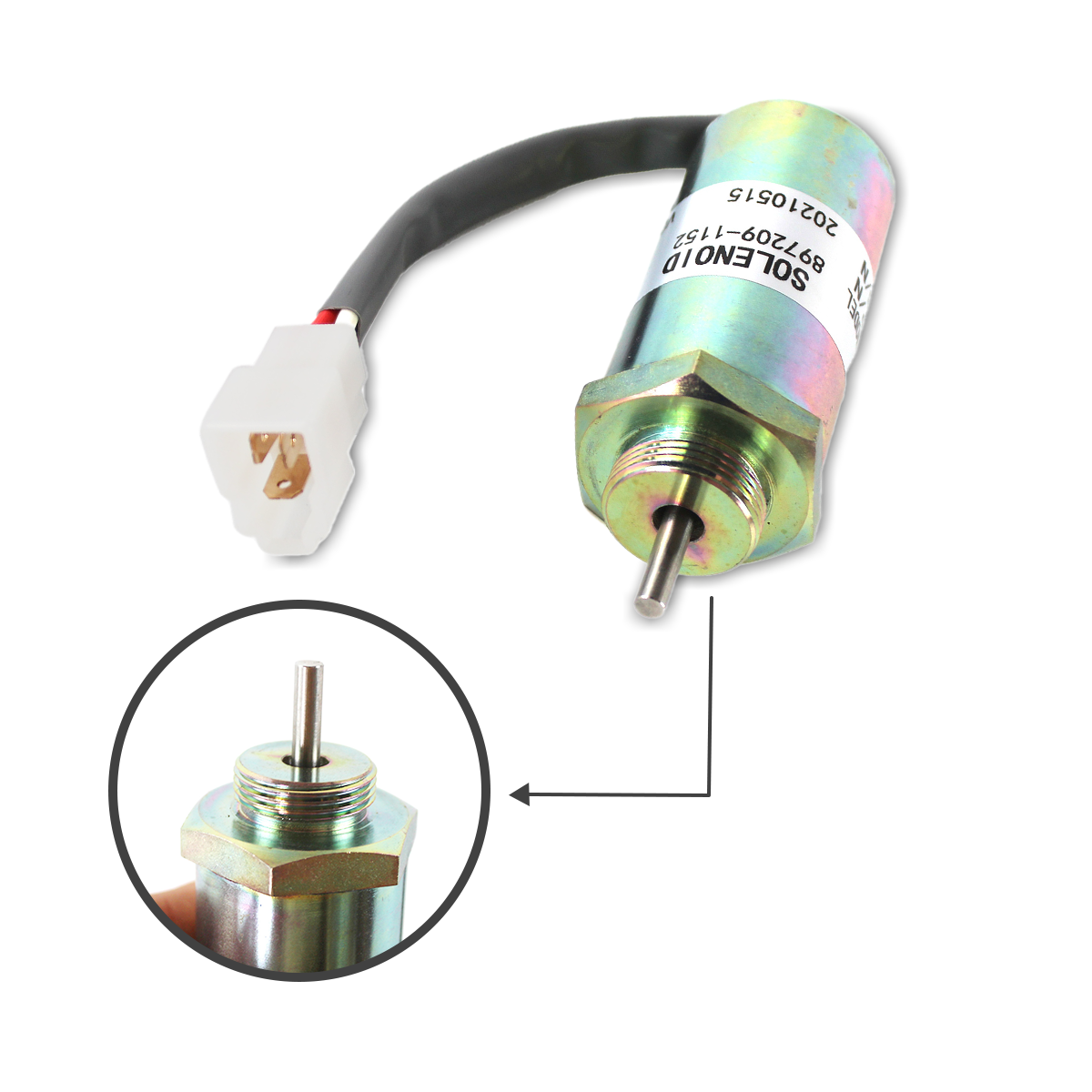 ★Reizu★ 897209-1152 MV2-40 24V Shutoff Solenoid Vlave for Hitachi