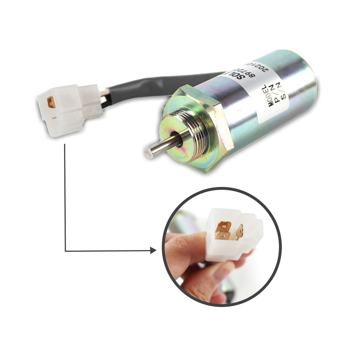 897209-1152 MV2-40 24V Shutoff Solenoid Vlave for Hitachi MV2-40 EX4U 897209-1152 MV2-40 24V Shutoff Solenoid Vlave for Hitachi MV2-40 EX4U