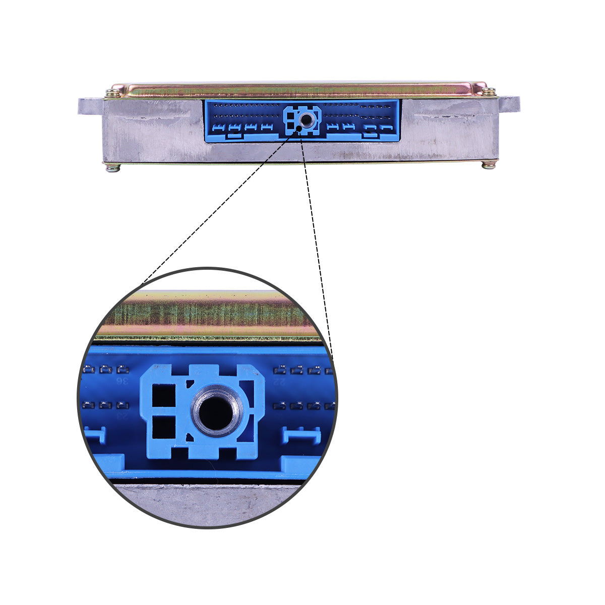 9111160 EC Engine Controller for Hitachi Excavator EX60-2 EX60-3 EX60LCK-3 - EC Plug Detail