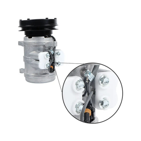 Compresor de aire acondicionado 1PK 12V SE503051 para excavadora John Deere 690C 690D 690ELC - Sinocmp