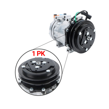 A/C Compressor 1PK 24V 229-8994 2298994 for Caterpillar CAT 308C 314C 321C Excavator - Detail