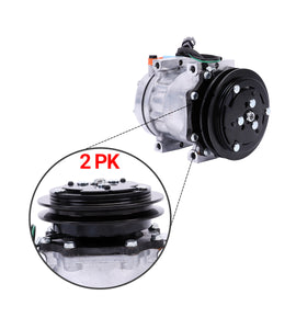 Compresor de aire acondicionado 1PK 24V 259-7245 CA2597245 189-2746 para Carterpillar CAT 308D 314DCR
