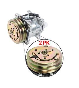 A/C Compressor 2PK 12V 1911506010 for Takeuchi Excavator TB145 TB153FR TB180FR