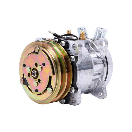 Compresor de aire acondicionado 2PK 12V 345-4547 509-3951 para cargador Caterpillar CAT 259D 279D 246D