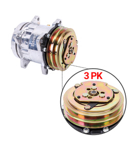 Compresor de aire acondicionado 2PK 12V 345-4547 509-3951 para cargador Caterpillar CAT 259D 279D 246D