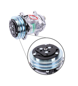 Compresor de aire acondicionado 2PK 12V 3712528M2 3782613M2 para tractor Massey Ferguson 375 383