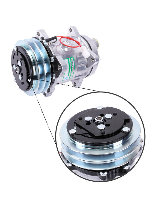 Compresseur A/C 2PK 12V 3712528M2 3782613M2 pour tracteur Massey Ferguson 375 383