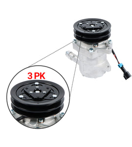 Compresor de aire acondicionado 2PK 12V 6733655 para cargadora compacta Bobcat S150 S160 S175 S185 S205