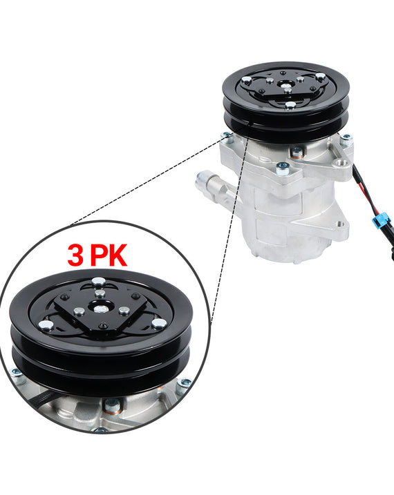 Compresseur A/C 2PK 12 V 6733655 pour chargeuse compacte Bobcat S150 S160 S175 S185 S205