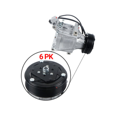 Compresor de aire acondicionado 6PK 12V MIA10103 16001929-104 para tractor utilitario John Deere 4320 4520