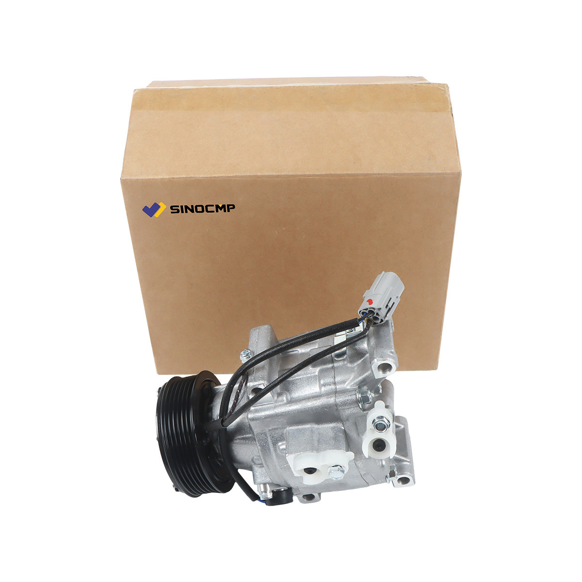 A/C Compressor 6PK 12V MIA10103 16001929-104 for John Deere Utility Tractor 4320 4520 - Package