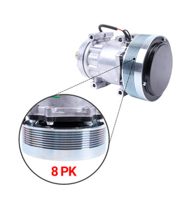 Compresor de aire acondicionado 8PK 12V 317008A3 86993463 para motor New Holland TG255 TG285 TG210