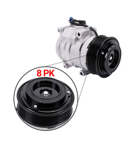 A/C Compressor 8PK 12V RE326205 SE502745 for John Deere Skid Steer Loader 318E 319E