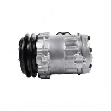 1 compresor de aire acondicionado FYD00007143 SD7B10 1PK 12 V compatible con John Deere 30G 30P 35G 35P 50G 50P Hitachi ZAXIS30U-5N ZAXIS35U-5N ZAXIS50U-5N