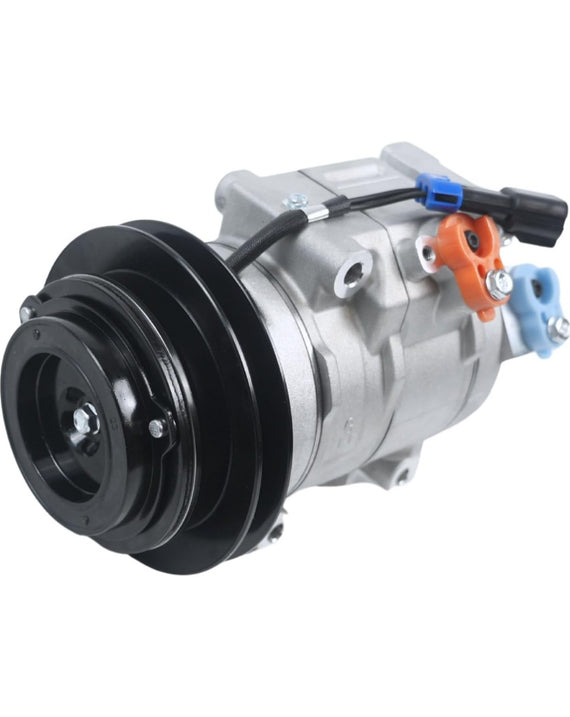 Compresseur A/C SJ17273 10SRE18C 1PK 12V, 1 pièce, Compatible avec tracteur John Deere 5045E 5055E 5058E 5067E 5075M