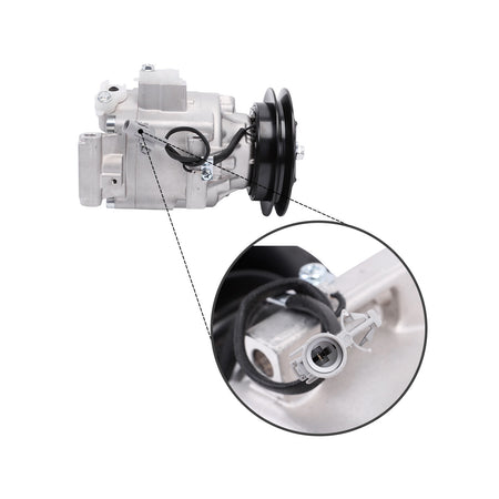 A/C Compressor 1PK 12V T1065-72213 447220-6255 for Kubota Tractor M110 M120 M900 - Detail