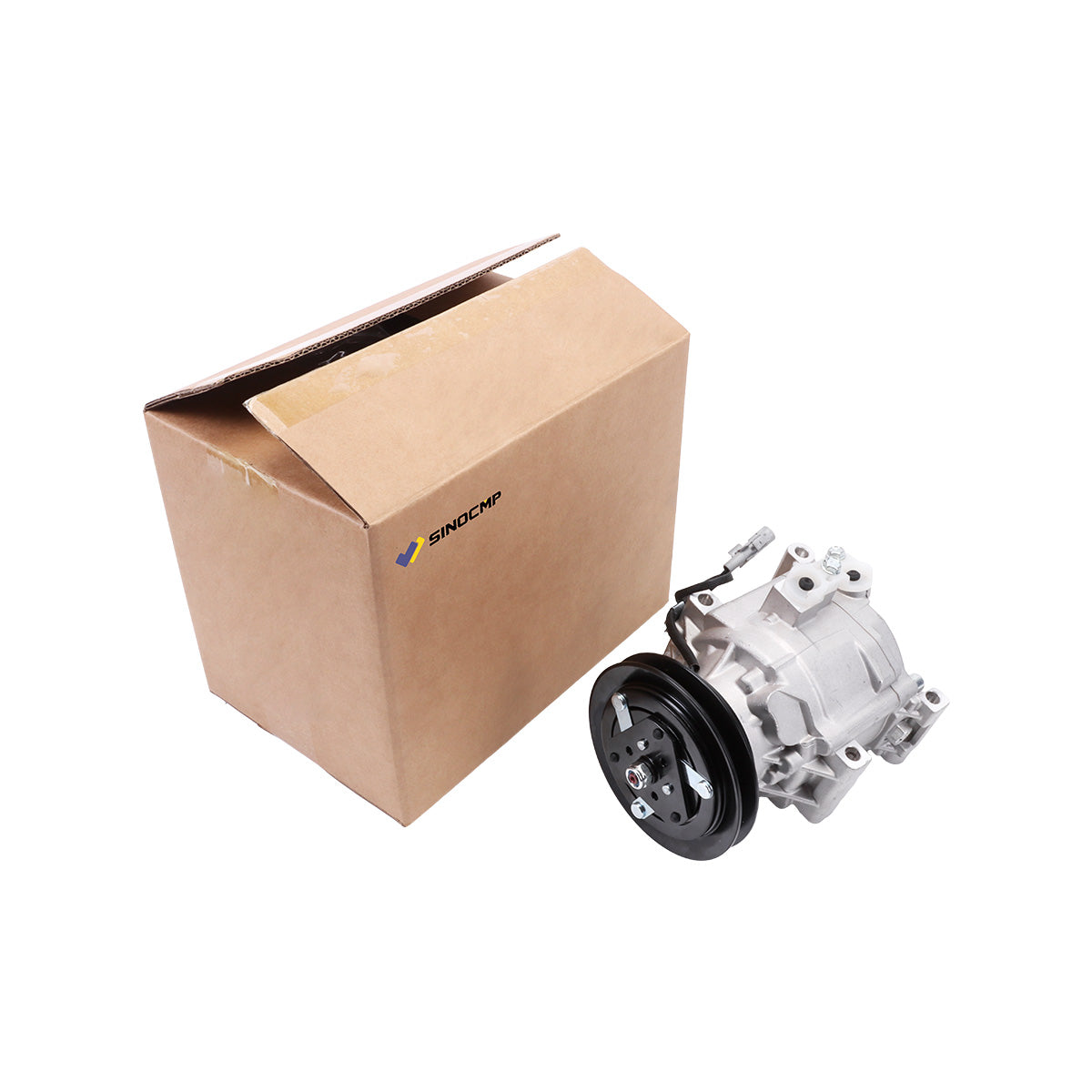 A/C Compressor 1PK 12V T1065-72213 447220-6255 for Kubota Tractor M110 M120 M900 - Package