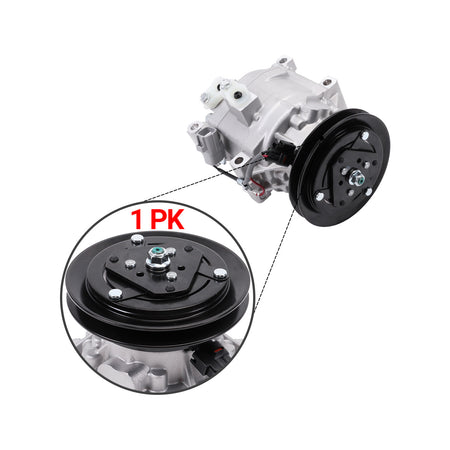 A/C Compressor 1PK 6244536M92 for Kubota Tractor L3240 L3430 - Detail