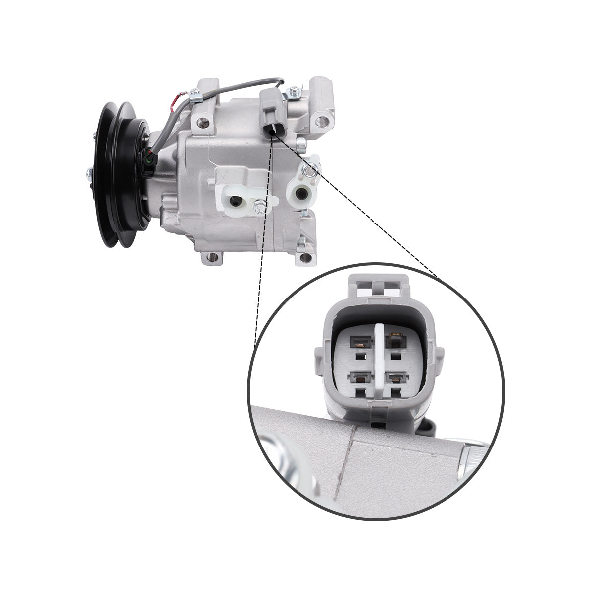 A/C Compressor 1PK 6244536M92 for Kubota Tractor L3240 L3430 - Sinocmp