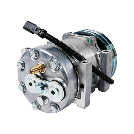 A/C Compressor 415-2557 for CAT Engine C2.6 C3.3B Excavator 307 307E 307E2 308E 308E2 - Side View
